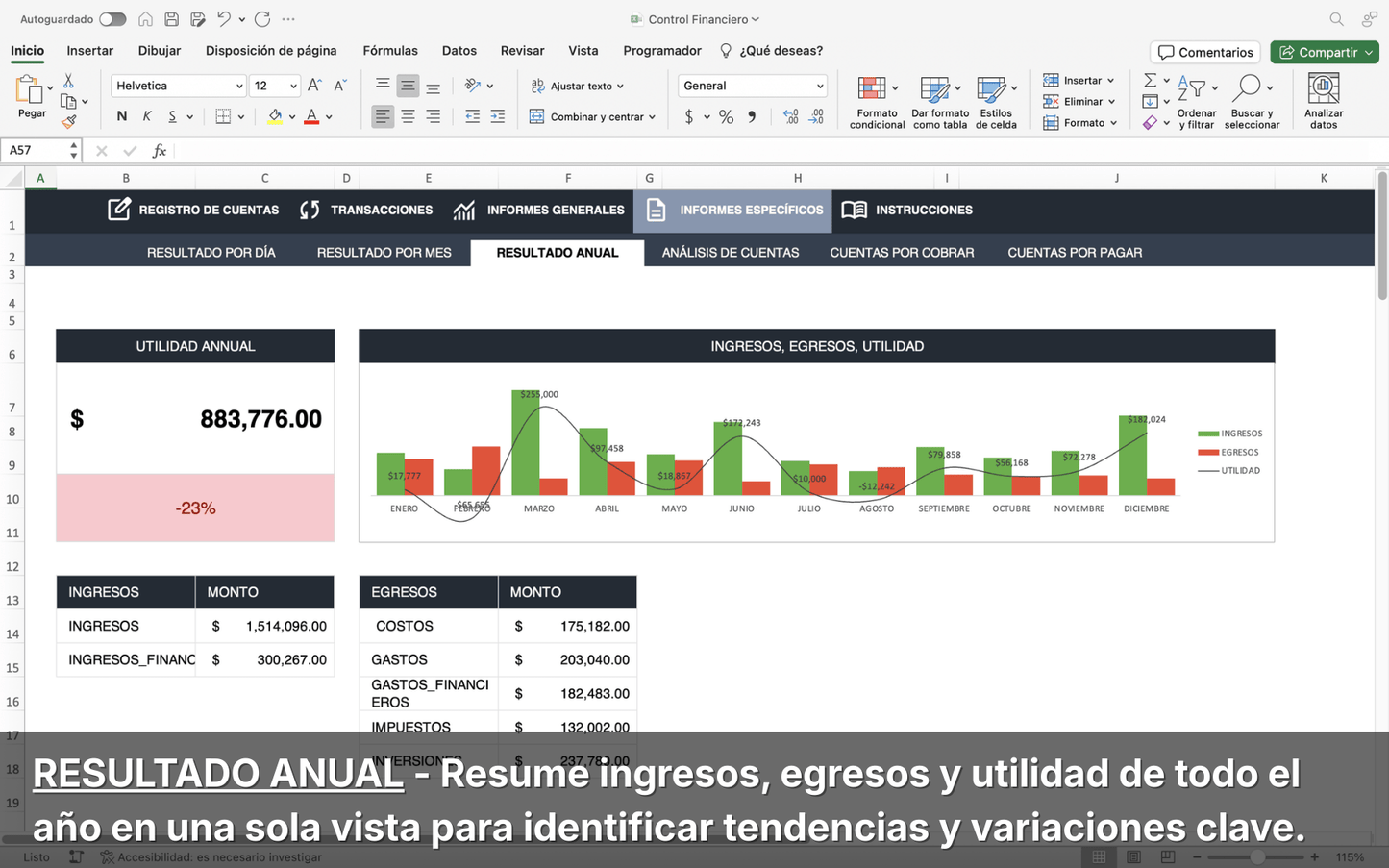 Plantilla Control Financiero