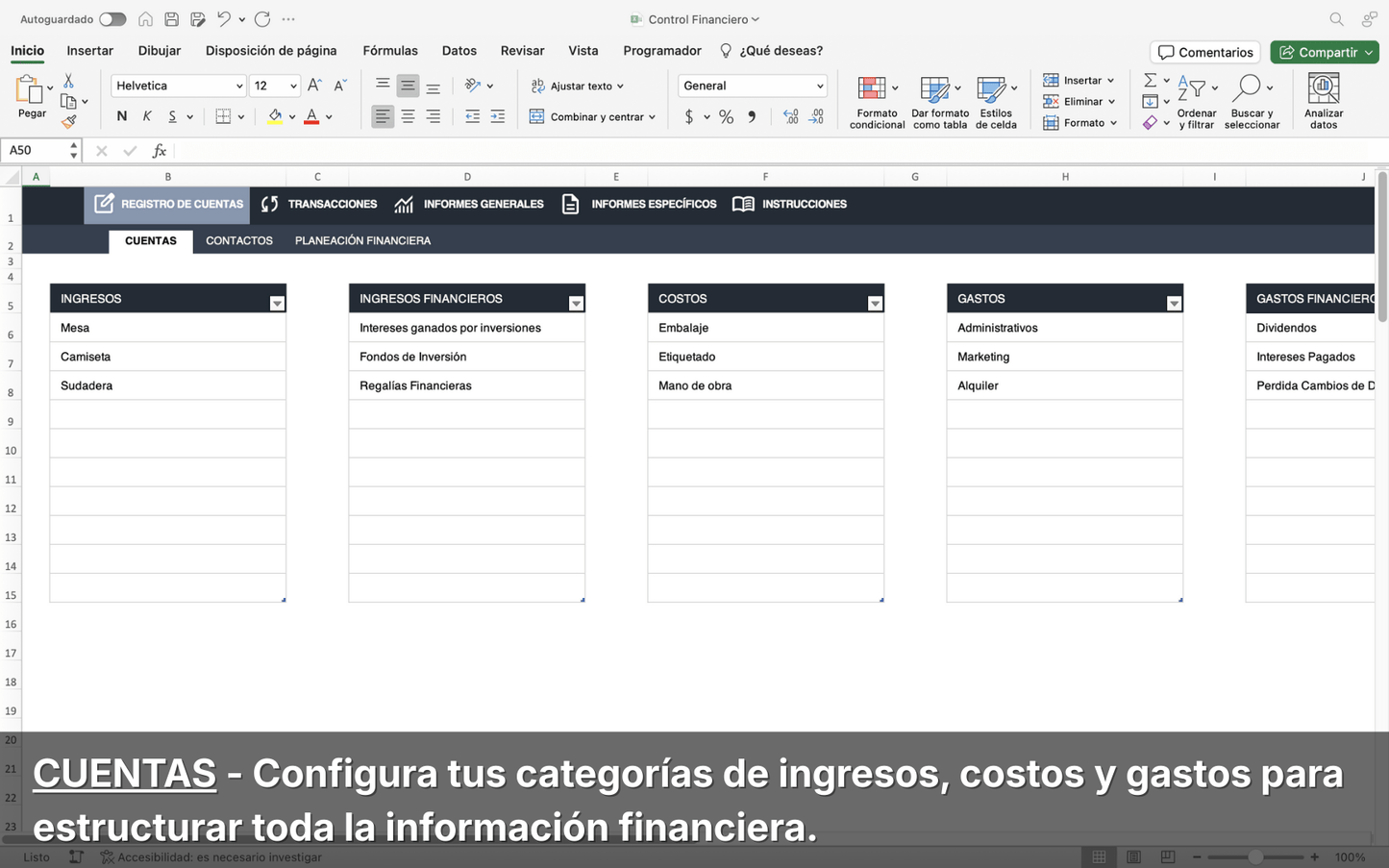 Plantilla Control Financiero