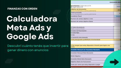 Calculadora Meta Ads y Google Ads